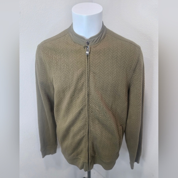 Banana Republic quilted full zip sweater - Picture 1 of 8